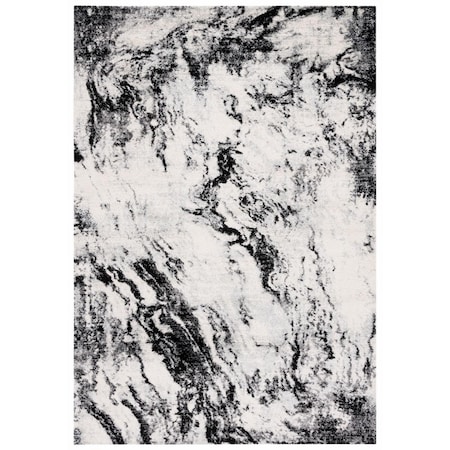 Safavieh 4 x 6 ft. Tulum Contemporary Power Loomed Rectangle Rug Ivory & Black TUL277A-4